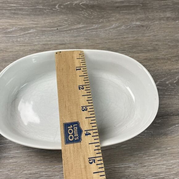 Corning Ware Oval Individual White Casserole Dish No Lids - Set of 3 - Picture 5 of 11